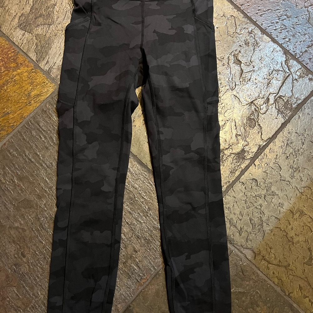 lululemon athletica Black Camo Leggings